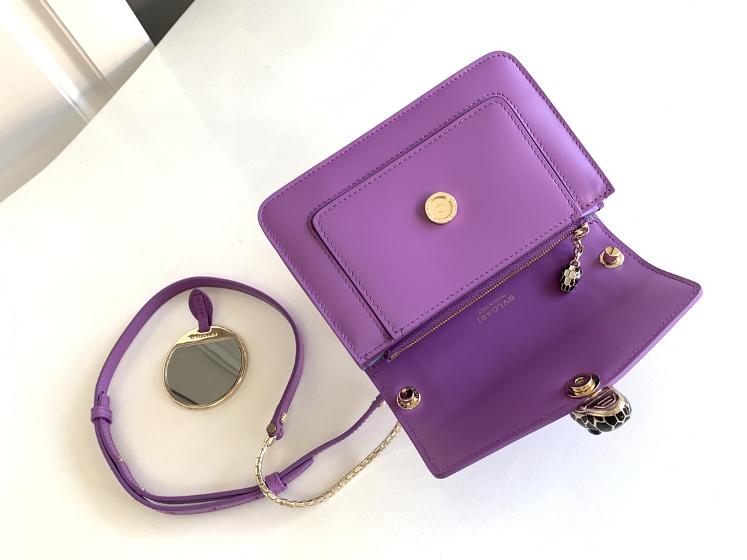 Bvlgari Serpenti Forever Crossbody Bag Purple